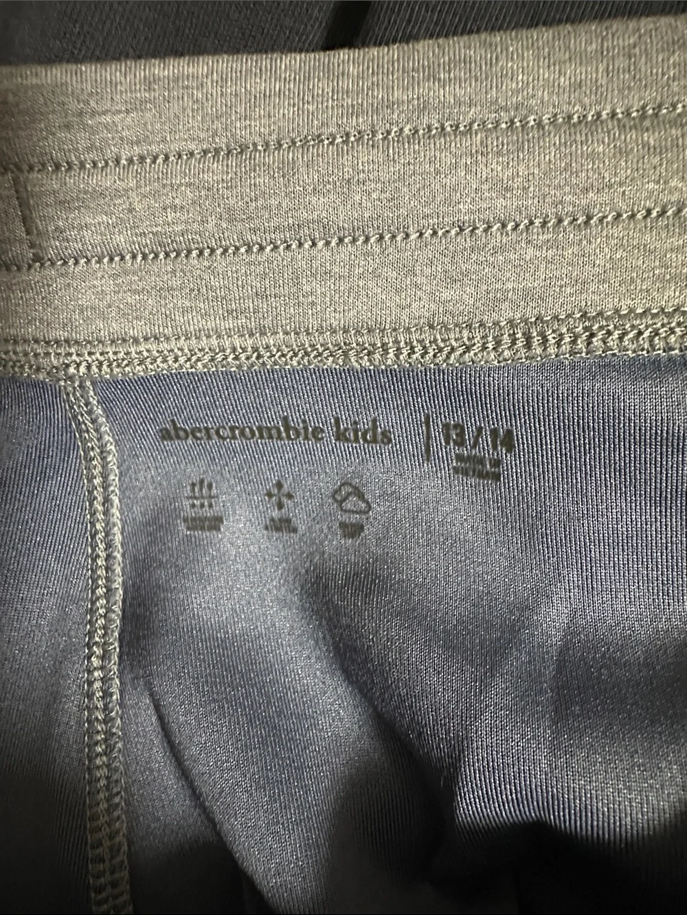 Abercrombie & Fitch Boys Light Blue Heather Jogger Sweatpants